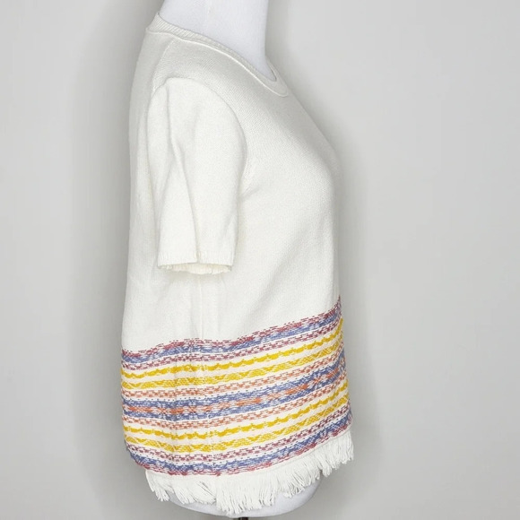 Madewell Fringe Jacquard Embroidered Sweater S - Picture 2 of 8